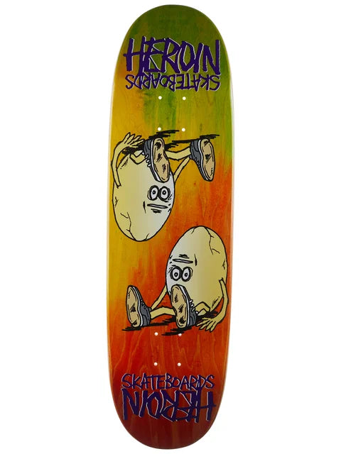 surfboards with wide tails for power-Heroin Symmetrical Egg Rainbow 8.75