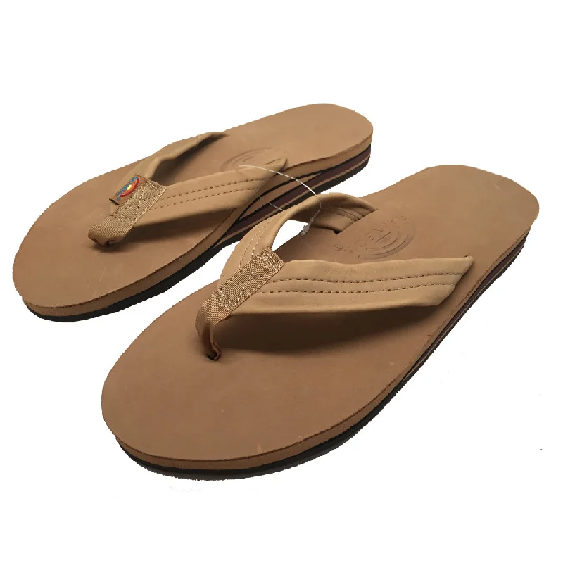 Rainbow Sandals Mens Premier/Classic Leather Double Layer With Arch - Sierra Brown