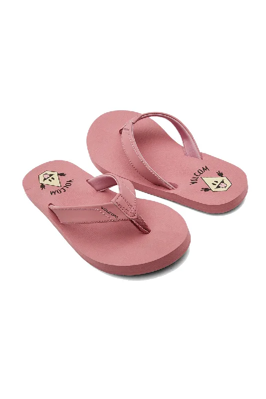 Volcom Girls Vicky Big Youth Sandals - Desert Pink