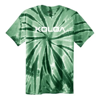 Kelly Green Tie-Dye / White logo