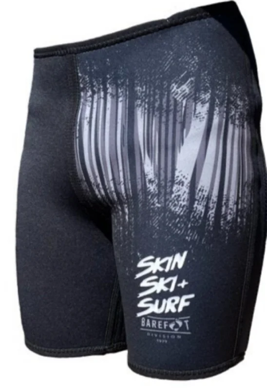 comfortable surf pads for long rides-Skin Ski + Surf Barefoot Padded Shorts