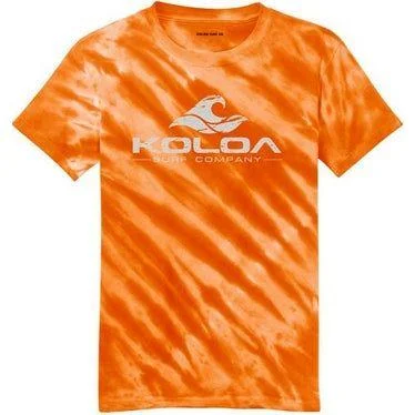 Orange tie-dye / White logo