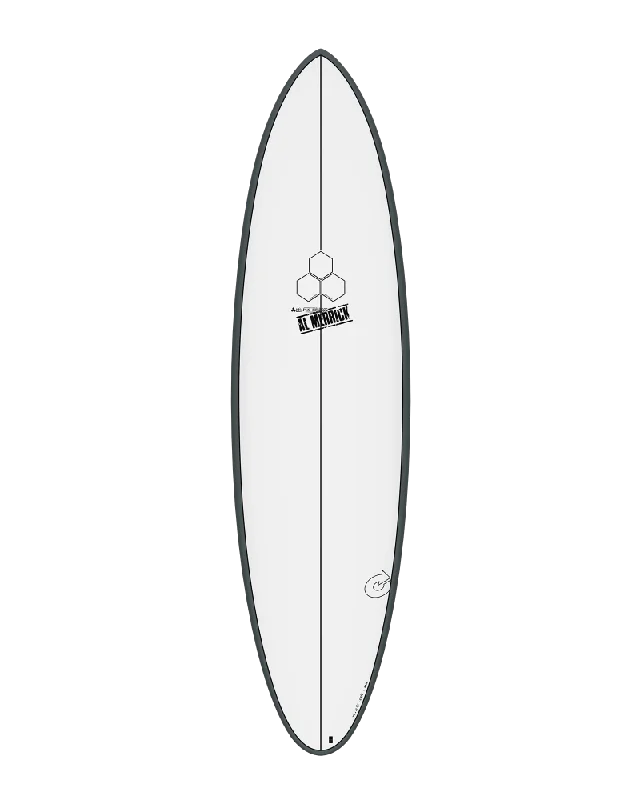 surfboards with high tail kick for pop-7'4" CI M23 21 3/4 X 2 7/8 50.4L GRAPHITE RAIL + PINLINE