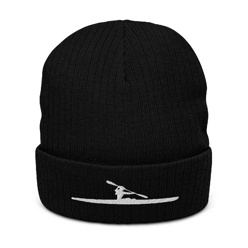 Surfski - Ribbed knit beanie - Woman