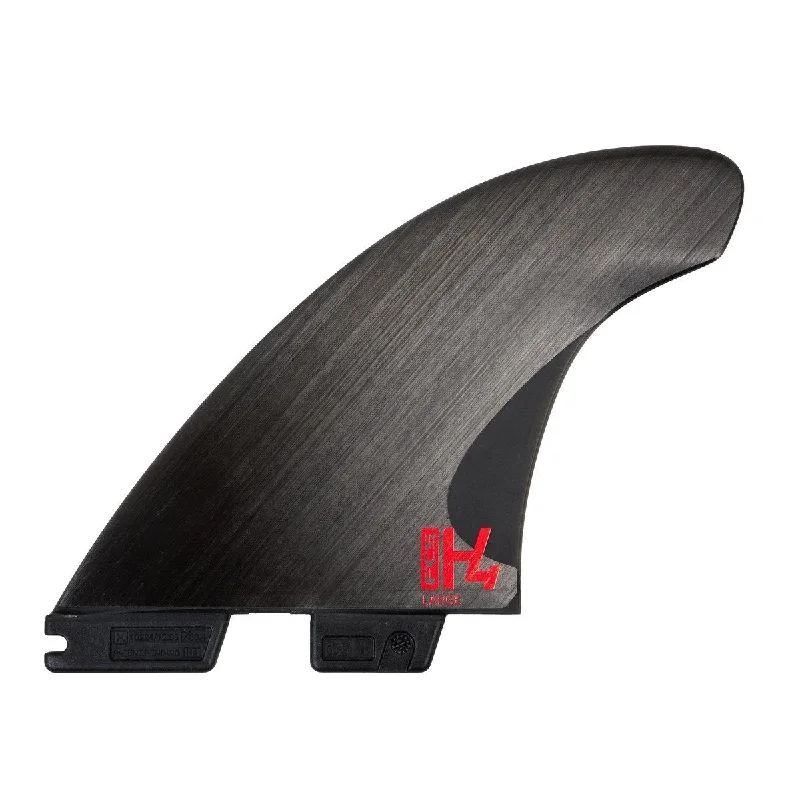 surfboard footstraps for expert wave control-FCS II H4 Carbon Fins